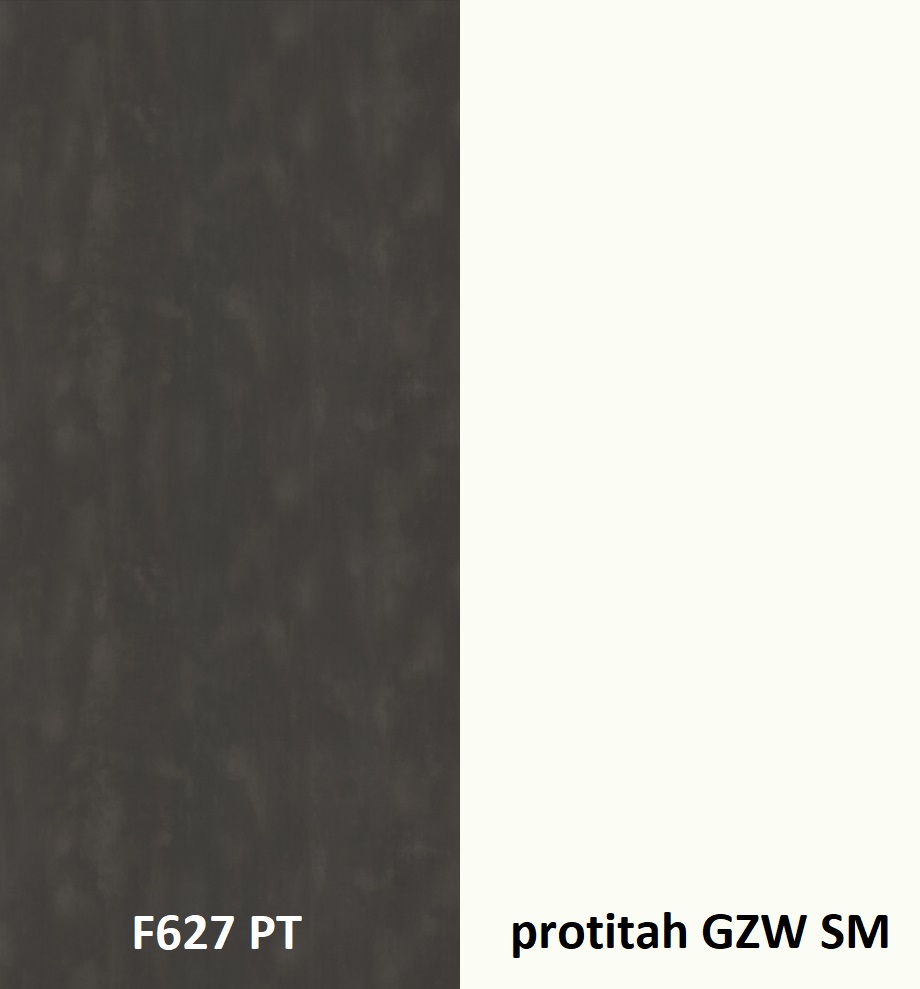 Zástěna ocel tmavá F627 PT/protitah 4100 x 640 x 9,2mm